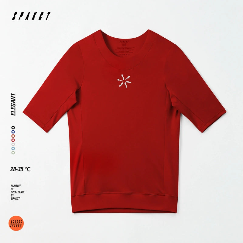 Elegant Short Sleeve Active Top | Unisex