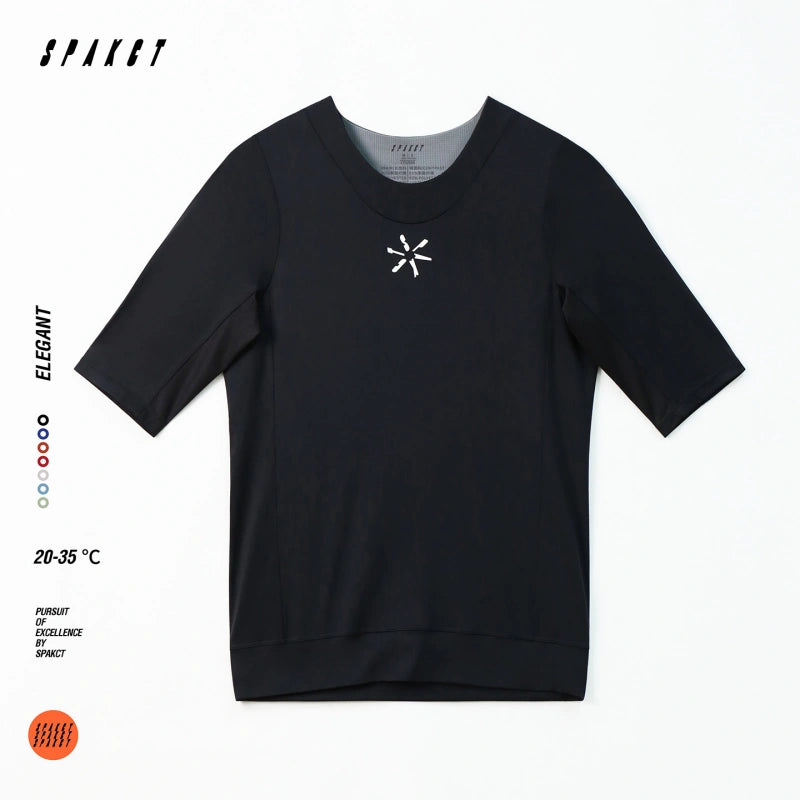 Elegant Short Sleeve Active Top | Unisex