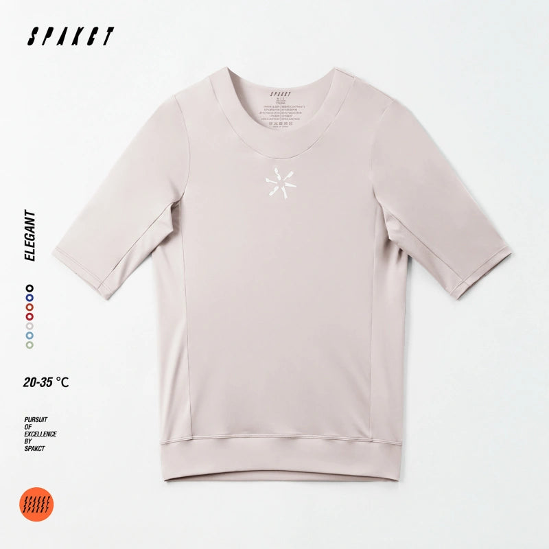 Elegant Short Sleeve Active Top | Unisex