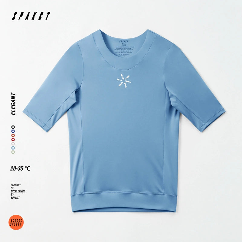 Elegant Short Sleeve Active Top | Unisex