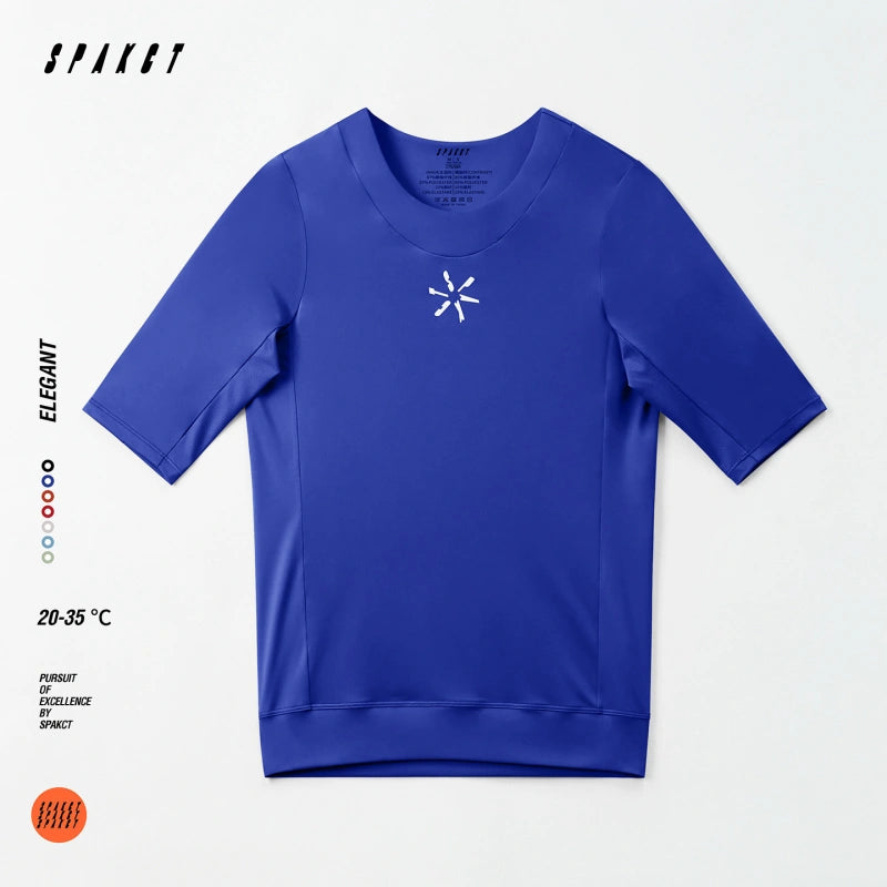 Elegant Short Sleeve Active Top | Unisex