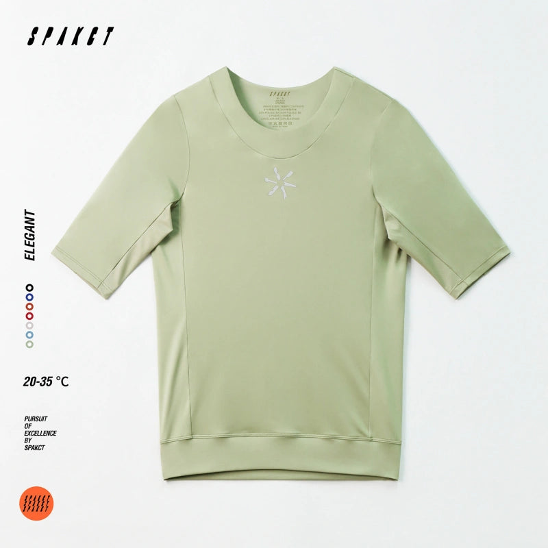 Elegant Short Sleeve Active Top | Unisex