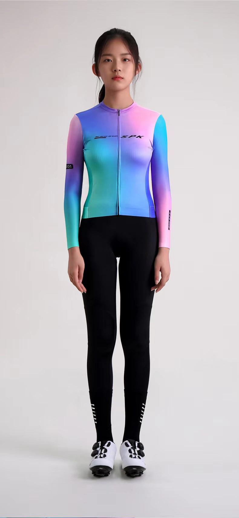 Women's Long Sleeve Gradient Aero Jersey | ELF Ⅱ - 32526672429213
