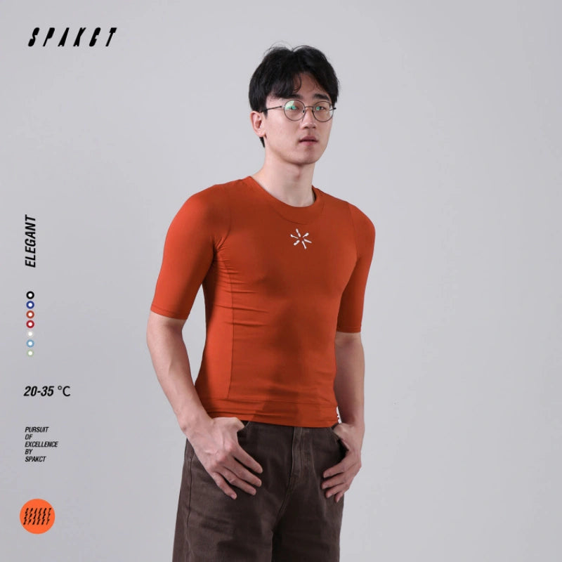 Elegant Short Sleeve Active Top | Unisex