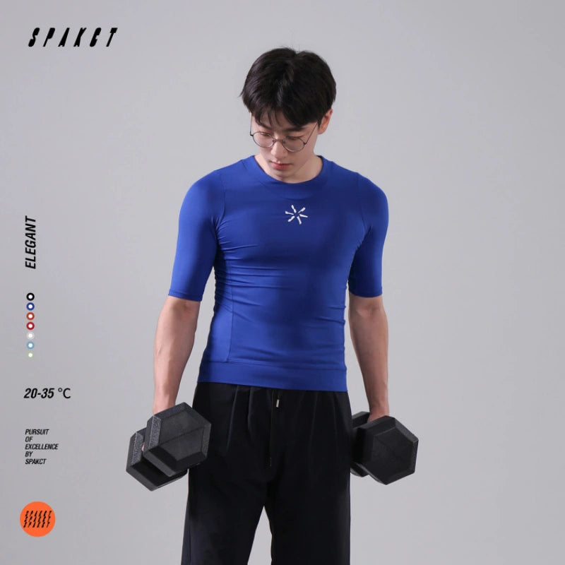 Elegant Short Sleeve Active Top | Unisex