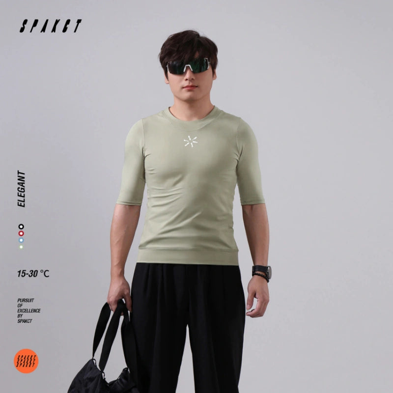 Elegant Short Sleeve Active Top | Unisex