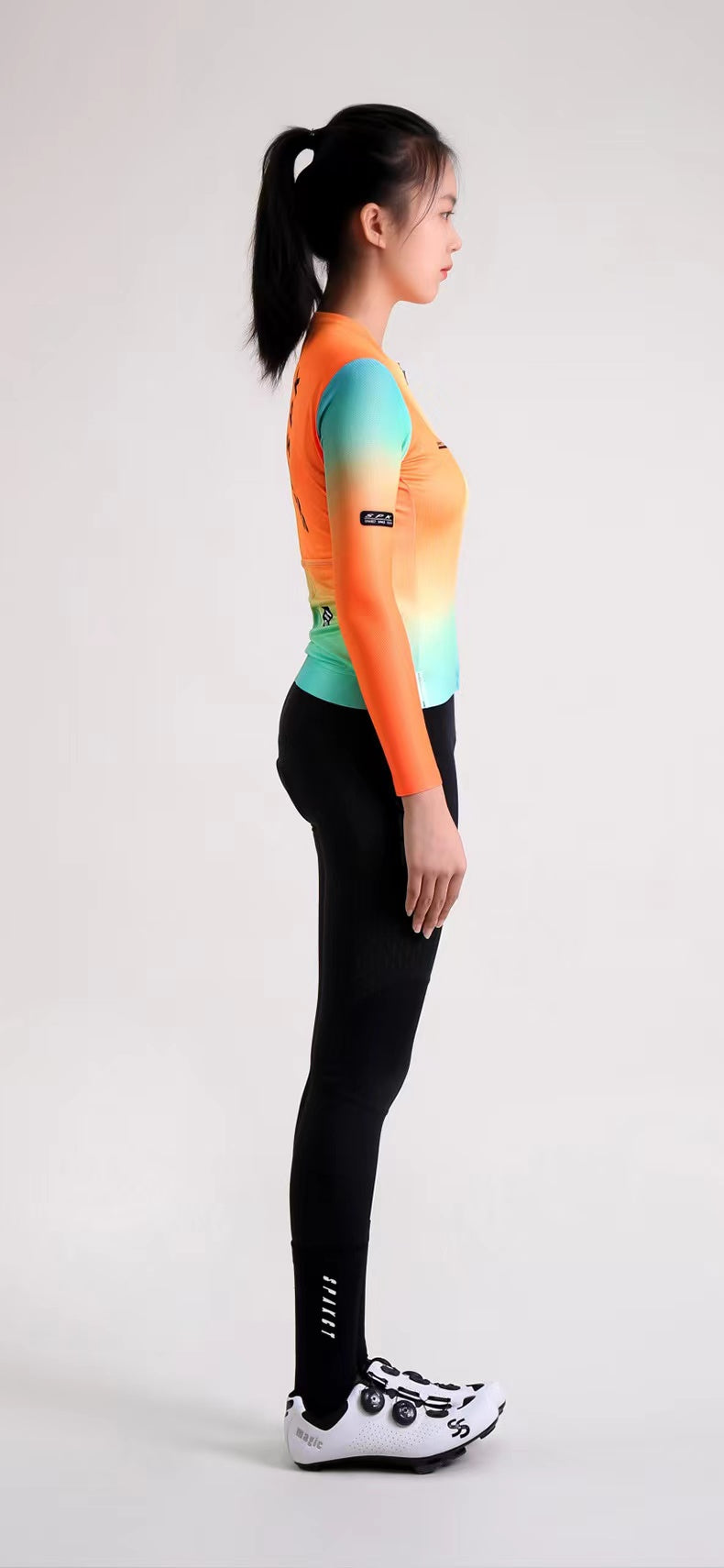 Women's Long Sleeve Gradient Aero Jersey | ELF Ⅱ - 32526672986269