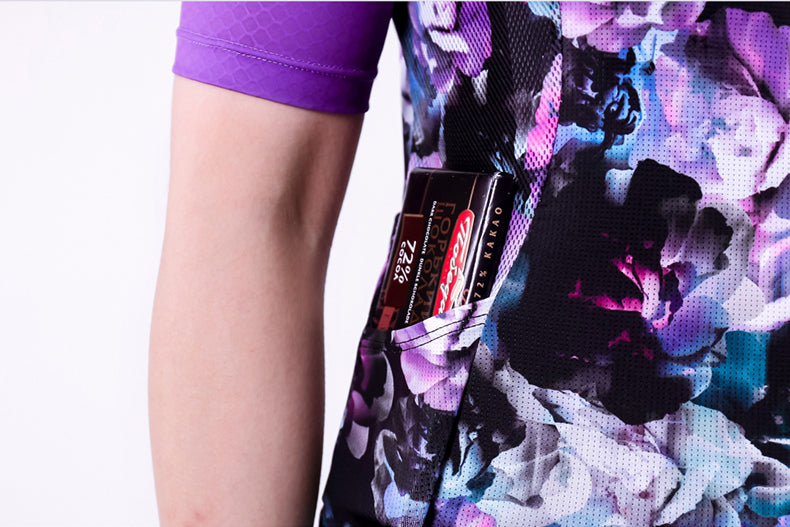 Women's 5-Pocket Aero Jersey | Purple Sleeves - 32533796880541