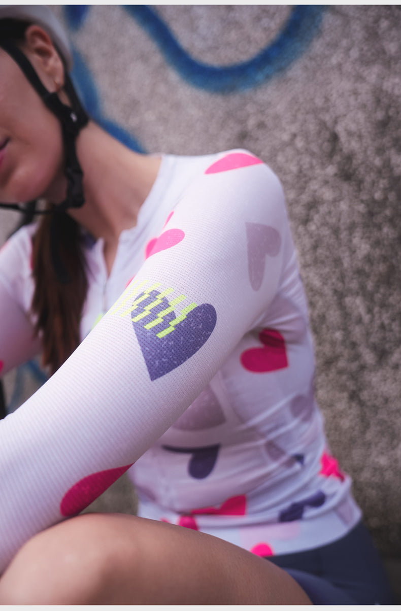 Women's Long Sleeve 5-Pocket Aero Jersey | Sweetheart - 32533809692829