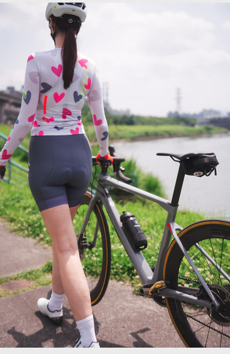 Women's Long Sleeve 5-Pocket Aero Jersey | Sweetheart - 32533809791133