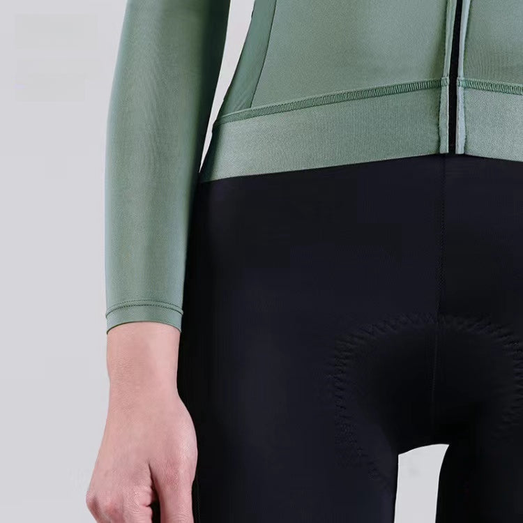 Women's Long Sleeve Earth-Tone Milk Silk Jersey | X - 32526663024797